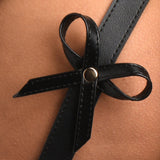 Bondage Harness With Bows  - Black