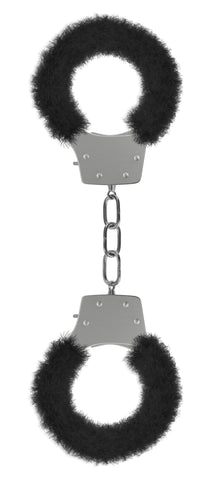 Pleasure Furry Handcuffs - Black OU-OU004BLK