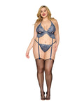 "Bustier and G-String - One Size Queen - Blue DG-13522XTWLGTOSQ"