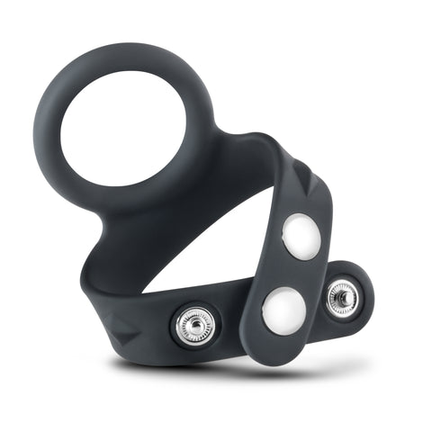 "Performance - Vs7 - Silicone Cock & Ball Strap Large - Black BL-91725"