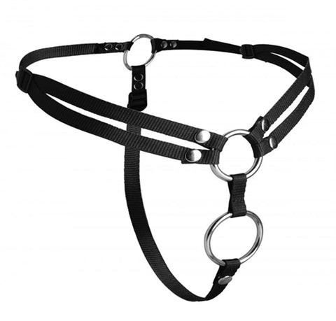 Unity Double Penetration Strap on  Harness SU-AD918