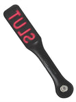 "12 Inch Leather Impression Paddle - Slut SS913-01"