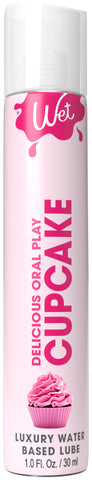 Wet Delicious Oral Play - Cupcake - Waterbased Flavored Lube 1 Oz WT21540