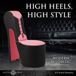 Pink Leather Stiletto Chair