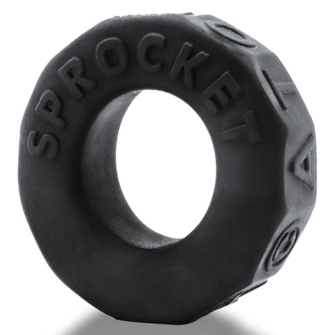 "Sprocket Comfort No-Roll Cockring - Black OX-AJ-1043-NGT"