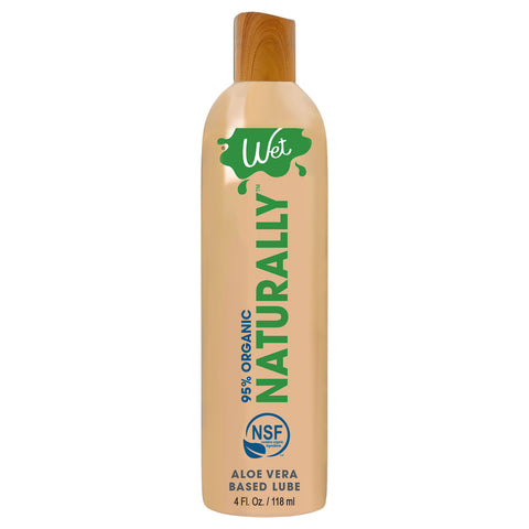 "Wet 95% Organic Naturally - Aloe Based Lubricant 4 Oz WT26425"