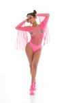 "Fringe Benefits 2pc Set - One Size - Pink KH62004KPK"