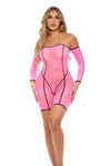 "Double Vision Bodysuit Set - Pink PKL-25128KPNKOS"