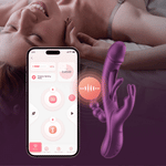 Trilux - App Controlled Rabbit Vibrator - Purple