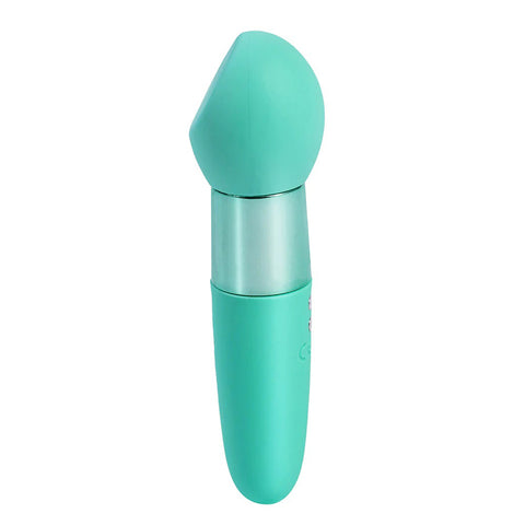 Rina Rechargeable Dual Motor Silicone 15- Function Vibrator - Green MTMA23-03-G3