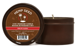 Hemp Seed 3-in-1 Massage Candle Ride My Sleigh  6oz/ 170 G EB-HSCH021C