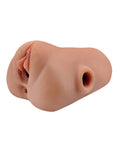 "Pdx Plus Double Pounder Vibrating Squeeze Stroker - Brown PDRD434-29"