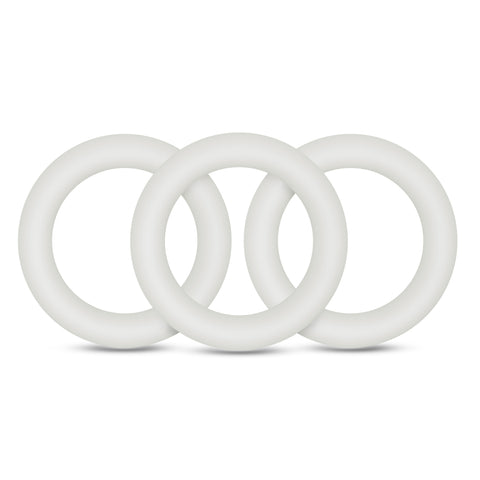 "Performance - Vs2 Pure Premium Silicone Cockrings - Small - White BL-70819"