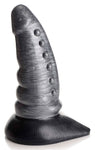 Beastly Tapered Bumpy Silicone Dildo - Silver CC-AG878-SLV