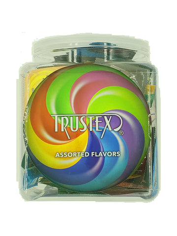 Trustex Flavored Lubricated Condoms 144 Pieces Box - Assorted Flavors Adult Toy Closet Trustex Flavored Lubricated Condoms 144 Pieces Box - Assorted Flavors Adult Toy Closet