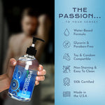 Passion Natural Water Based Lubricant with pump - 16 Oz