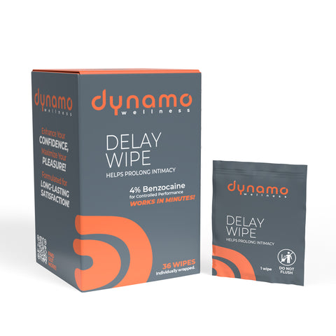 "Dynamo Wellness Delay Wipe 4% - 36 Pack SO-DWDW04-36"