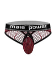 "Cock Pit Net Cock Ring Thong - S/ M - Burgundy MP-410260BNSM"