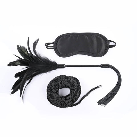 "Shadow Tie and Tickle Kit - Black SS09806"