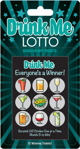 Drink Me Lotto 12 Winning Tickets! LG-BG068