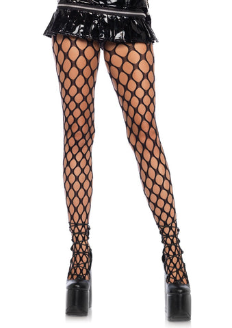 Jumbo Pothole Net Tights - Black - One Size LA-9331