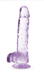 Naturally Yours - 6 Inch Crystalline Dildo -  Amethyst BL-51701