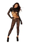 "Ls Bralette and Legging - One Size - Black DG-0423BLKOS"