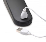 72x Silicone Heating Thunder Wand Massager - Black