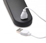 72x Silicone Heating Thunder Wand Massager - Black