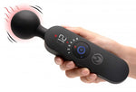 72x Silicone Heating Thunder Wand Massager - Black