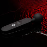 72x Silicone Heating Thunder Wand Massager - Black