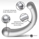Silver Crescent - 10x Dual Ended Vibra Silicone