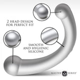 Silver Crescent - 10x Dual Ended Vibra Silicone
