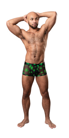 "Hazy Dayz - Pouch Short - Large - Pot Leaf MP-145294PLLG"