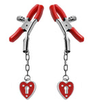 Charmed Heart Padlock Nipple Clamps MS-AE203