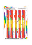 Rainbow Pecker Straws - 10 Pack HTP3250