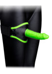 Thigh Strap-on With Silicone Dildo 5.7 Inch - Glow in the Dark OU-OU769GLO