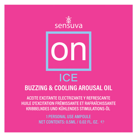 "On Ice Buzzing & Cooling Female Arousal Oil - 0.01 Oz. Ampoule SEN-VL511"