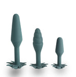 Doobies Pot Leaf Anal Trainer Silicone Set - Green MTMA2004-LF