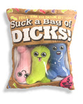 "Suck a Bag of Dicks Plushy Pillow With 5 Dicks LG-CP1237"