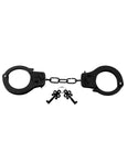 Fetish Fantasy Series Designer Metal  Handcuffs - Black PD3801-23