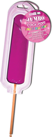 "Jumbo Cock Pops Fruit Flavored - Cherry HTP2359"