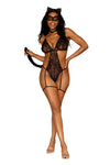 "Frisky Kitty - One Size - Black DG-13298BLKOS"