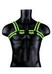 Bonded Leather Buckle Harness - Large/xlarge -  Glow in the Dark OU-OU773GLOLXL