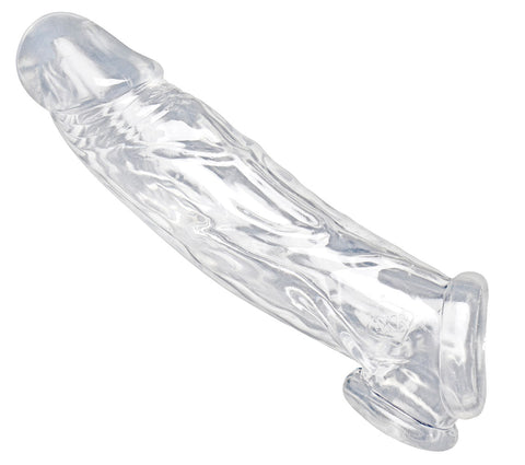 Realistic Clear Penis Enhancer and Ball Stretcher SM-AF697