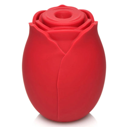 Mystic Rose Sucking and Vibrating Silicone Rose -  Red INM-AH105