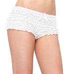 Lace Ruffle Tanga Shorts - One Size -