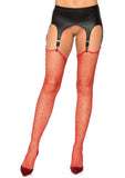 Rhinestone Fishnet Stockings - One Size