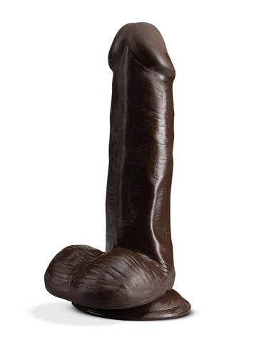 Dr. Skin Plus - 6 Inch Posable Dildo With Balls -  Chocolate BL-14906