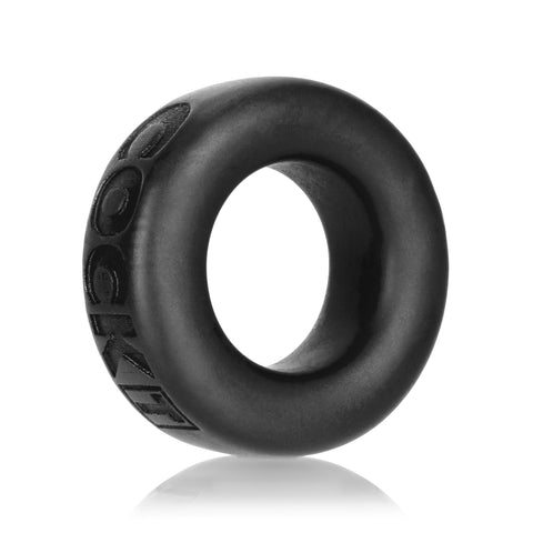 Cock T Comfort Cockring by Atomic Jock Silicone Smoosh - Black OX-AJ1003-BLK